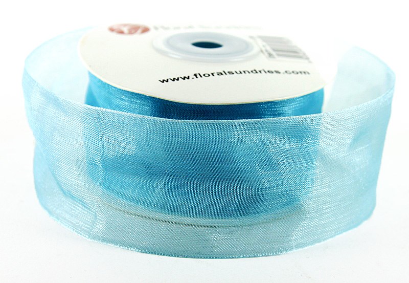 Picture of Organza Ribbon Baby Blue 4cm x